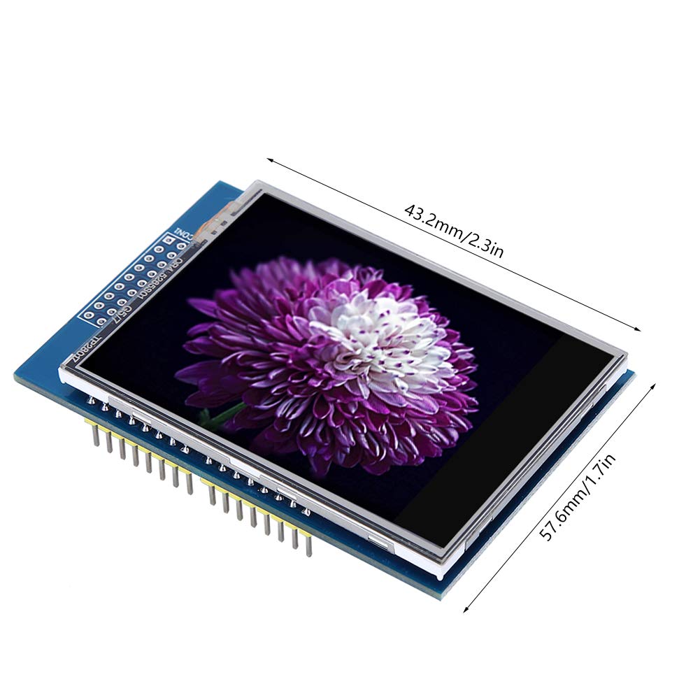 2.8 TFT LCD touch screen display module with 8-bit parallel bus Color display, touch screen, 8-bit parallel interface, 2.8 display.