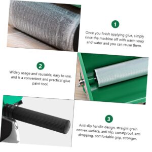 VILLCASE 3pcs Manual Glue Applicator DIY Handheld Adhesive Roller Manual Gluer Tool Glue Roller Glue Applicator Roller Adjustable Coated Carpenters Wood Glue Wallpaper Aluminum Roller