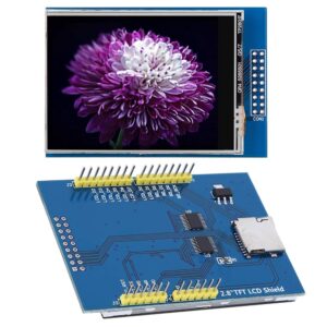 2.8 TFT LCD touch screen display module with 8-bit parallel bus Color display, touch screen, 8-bit parallel interface, 2.8 display.