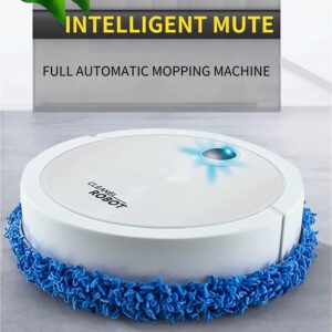 MEGCCR Dry and Wet Sweeper Low Noise Low Interference Intelligent Mopping Robot Automatic Multi-Directional Lazy Cleaning Machine (White)