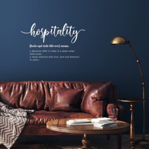 hospitality word definition meaning wall stickers decor quotes removable vinyl word meaning wall decals boho for kids rooms girls boys living room bedroom kitchen wall art decor 20x20in