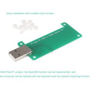 Compatible for Pi Zero USB Addon Expansion Board USBA Add On Extenstion Board with Acrylic Case Compatible for Pi Zero 2 W WH 1.3