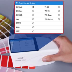 LS176B Colorimeter Colour Spectrophotometer with Pantone NCS RAL Color Cards Spectral Reflectance Curve