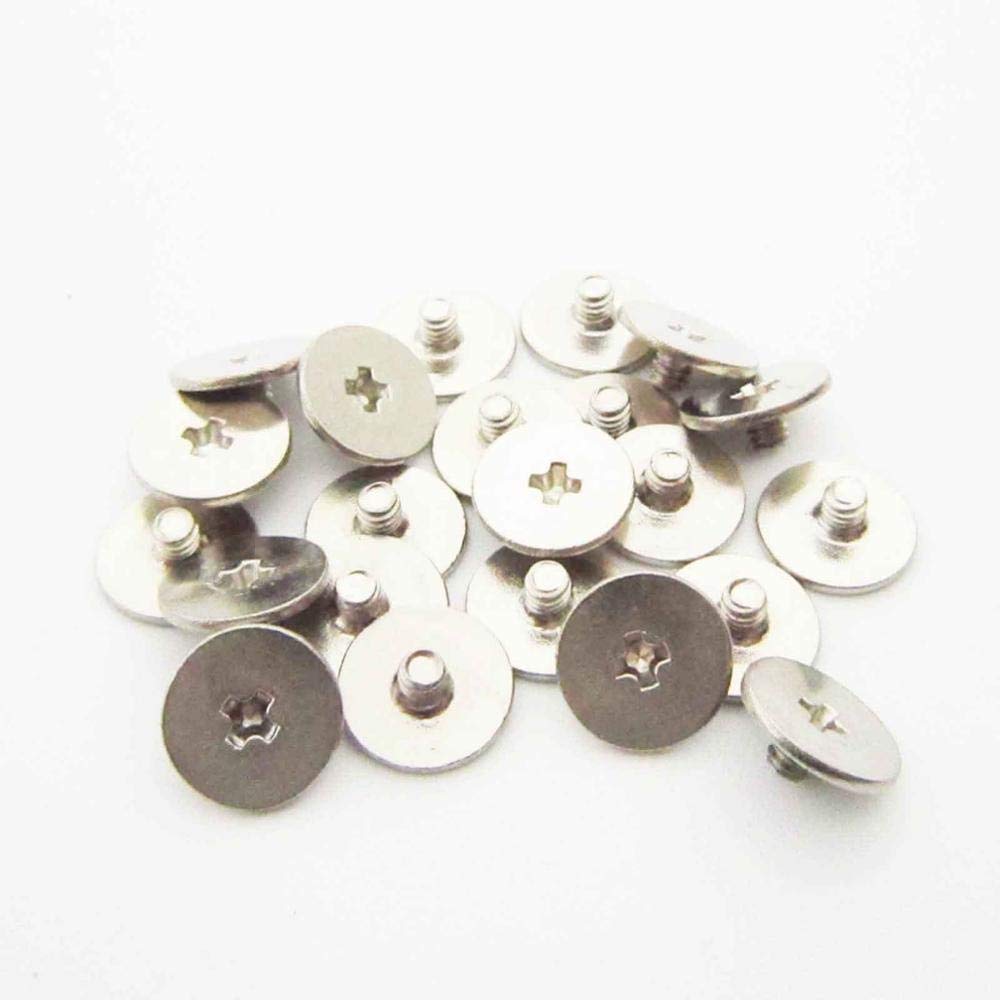 KIRANDY 25pcs Thin Wafer Flat Round Head Screw Bolt M2*2mm Head Dia 7mm for Laptop Notebook Optical Drive Mount Computer G