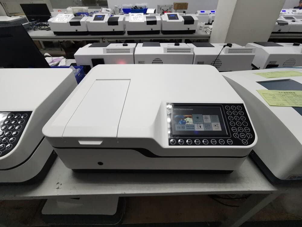 K8001S 7 Inch LCD Screen Laboratory Double Beam UV Visible Spectrophotometer with Variable Bandwidth 0.5,1,2,4,5 Nm