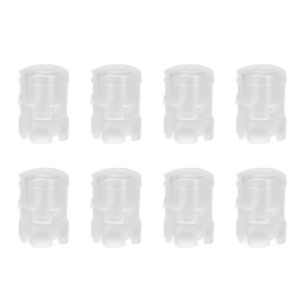 Led Lamp Socket , 3Mm 100Pcs Led Holder Flat heads Led Light Emitting Diode Shade Transparent hat cover Electronic Component 3Mm For Bezel Mount Panel Display