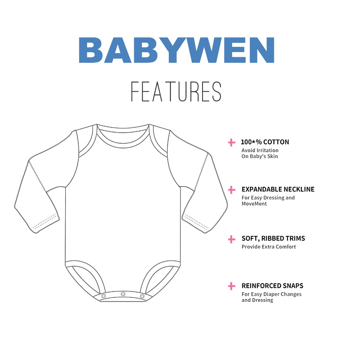 BABYWEN Custom St. Louis Baby Bodysuit for Boy Girl Baseball Sports Baby Romper Gifts Personalized Baby Name & Number