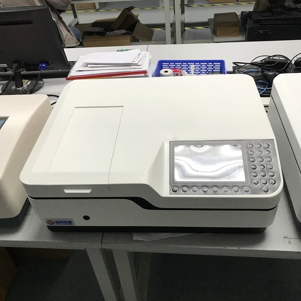 K8001S 7 Inch LCD Screen Laboratory Double Beam UV Visible Spectrophotometer with Variable Bandwidth 0.5,1,2,4,5 Nm