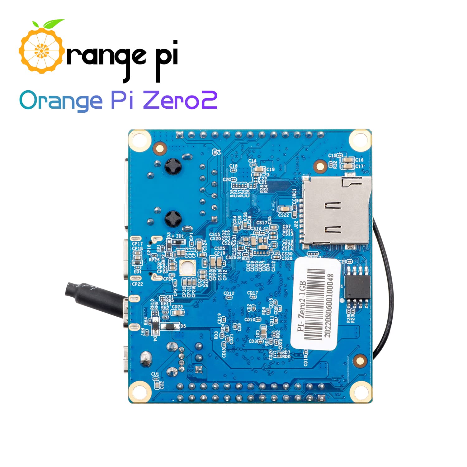 Orange Pi Zero 2 1GB DDR3 Allwinner H616 Quad Core 64 Bit with 2MB SPI Flash, Support WiFi and BT5.0,Gigabit Ethernet, Open Source Single Board Computer Run Android(Zero2+Heat Sink+Expansion Board)