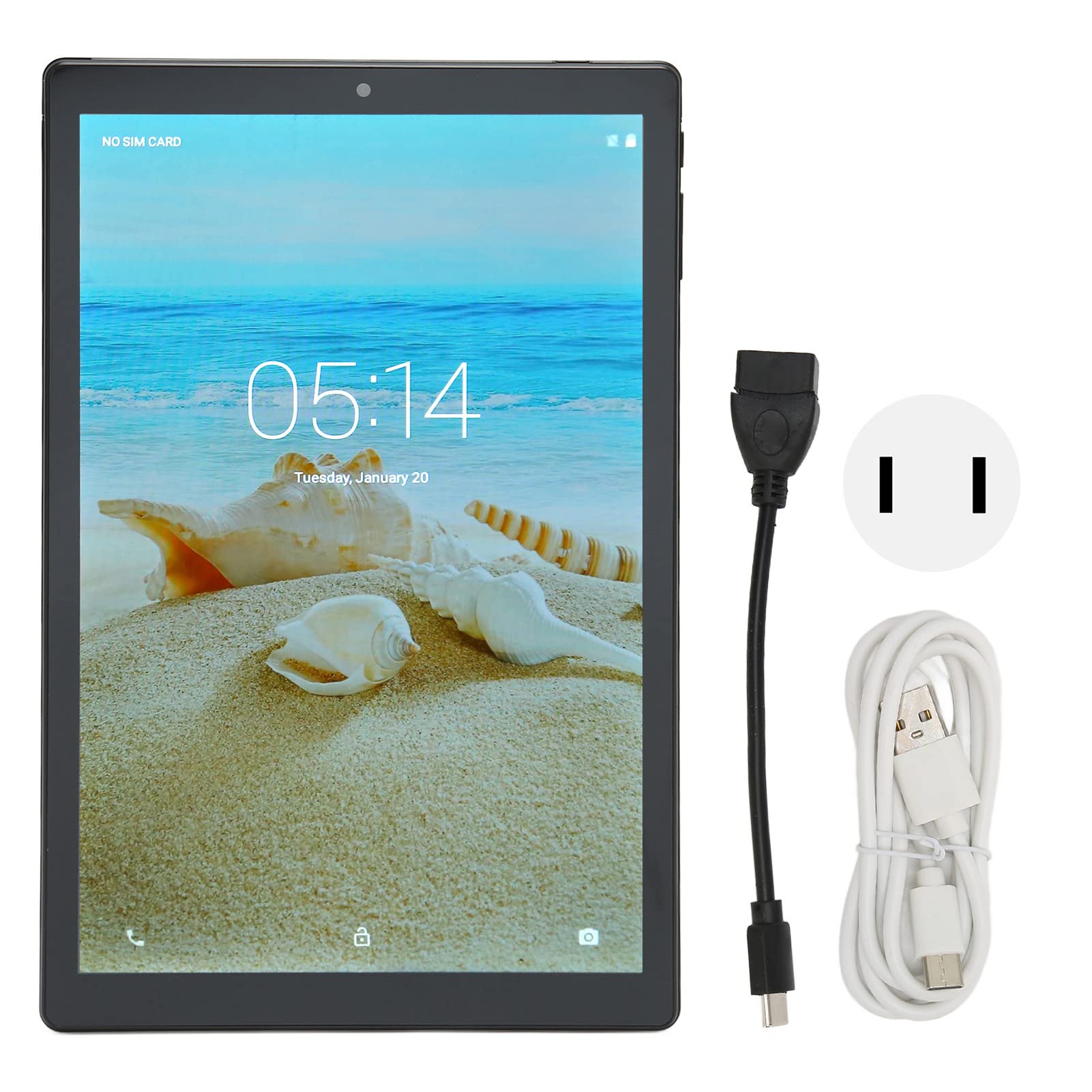 AMONIDA Tablet PC, 10 Inch Tablet Octa Core CPU 100‑240V for Games (US Plug)