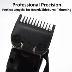 3 Pieces Professional Hair Clipper Attachment Combs Cutting Guides Guards #3170-400, 1/8", 1/16", 3/16" Compatible with Most Wahl Standard Full Sized 5 Star Series Magic Clip Senior Hair Clippers