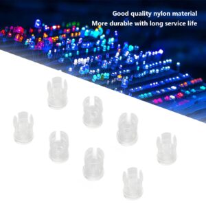 Led Lamp Socket , 3Mm 100Pcs Led Holder Flat heads Led Light Emitting Diode Shade Transparent hat cover Electronic Component 3Mm For Bezel Mount Panel Display