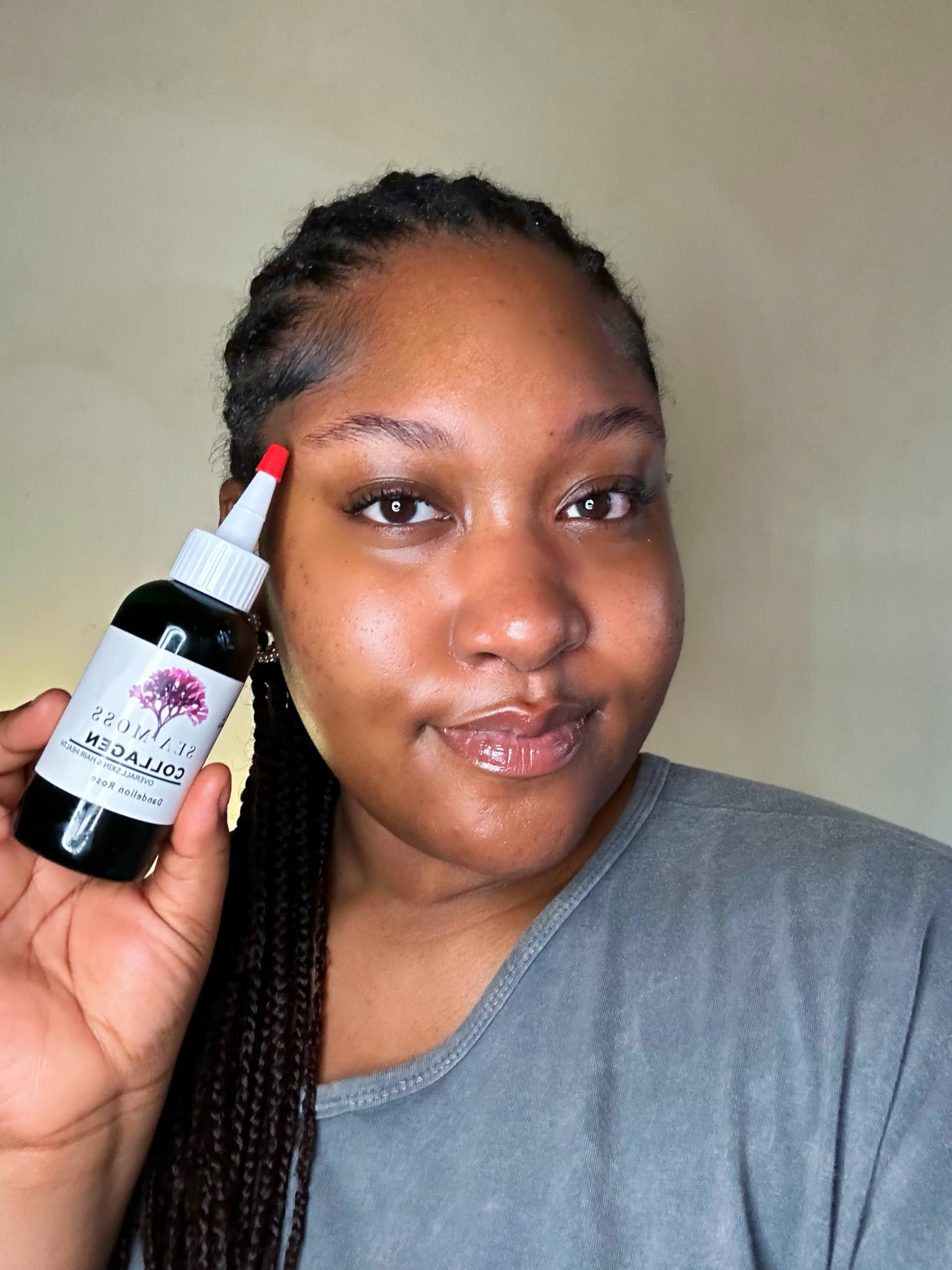 SEA MOSS COLLAGEN Hair & Skin Oil (Dandelion-Rose Dandruff & Acne)