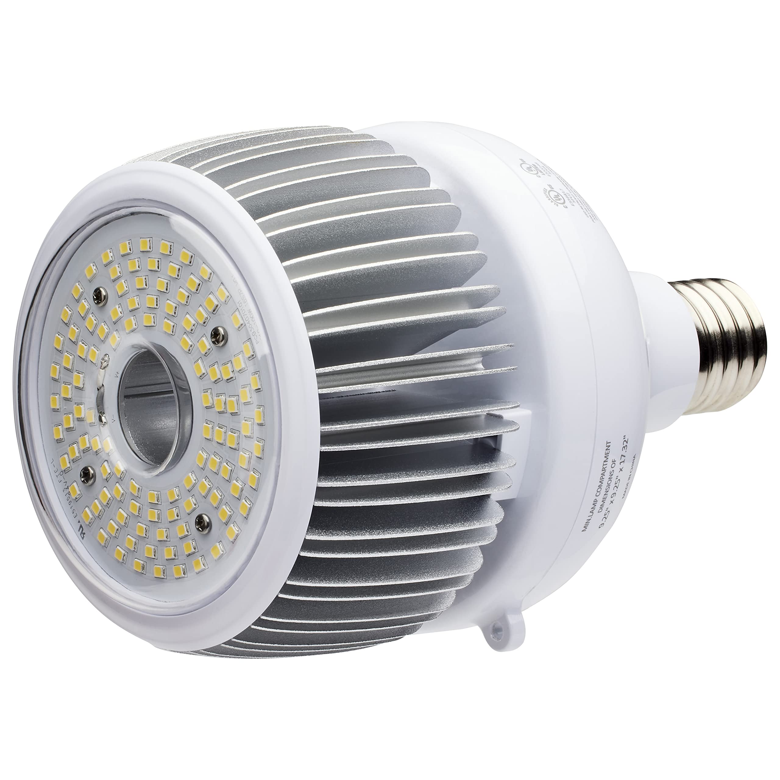 Satco S33112 Hi-Pro LED High Bay Wattage-Selectable HID Replacement Light, White, 60W/80W/100W