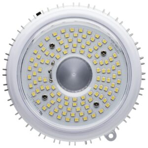 Satco S33112 Hi-Pro LED High Bay Wattage-Selectable HID Replacement Light, White, 60W/80W/100W