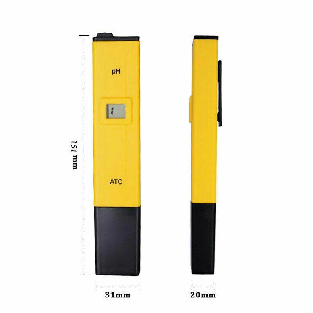 3.1 * 2 * 15.1cm Measure Range Digital PH Meter Pen Tester Aquarium Pool Experiment Accessories