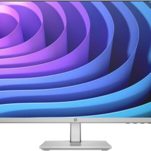 HP 27 inch 1080P Computer Monitor in Silver and Black, 27" Full HD (1920 x 1080) 75Hz Anti-Glare IPS Display with AMD FreeSync, 2 HDMI, 1 VGA, Highly Accurate Color (2024 Model) with Docztorm Dock