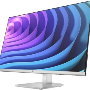 HP 27 inch 1080P Computer Monitor in Silver and Black, 27" Full HD (1920 x 1080) 75Hz Anti-Glare IPS Display with AMD FreeSync, 2 HDMI, 1 VGA, Highly Accurate Color (2024 Model) with Docztorm Dock