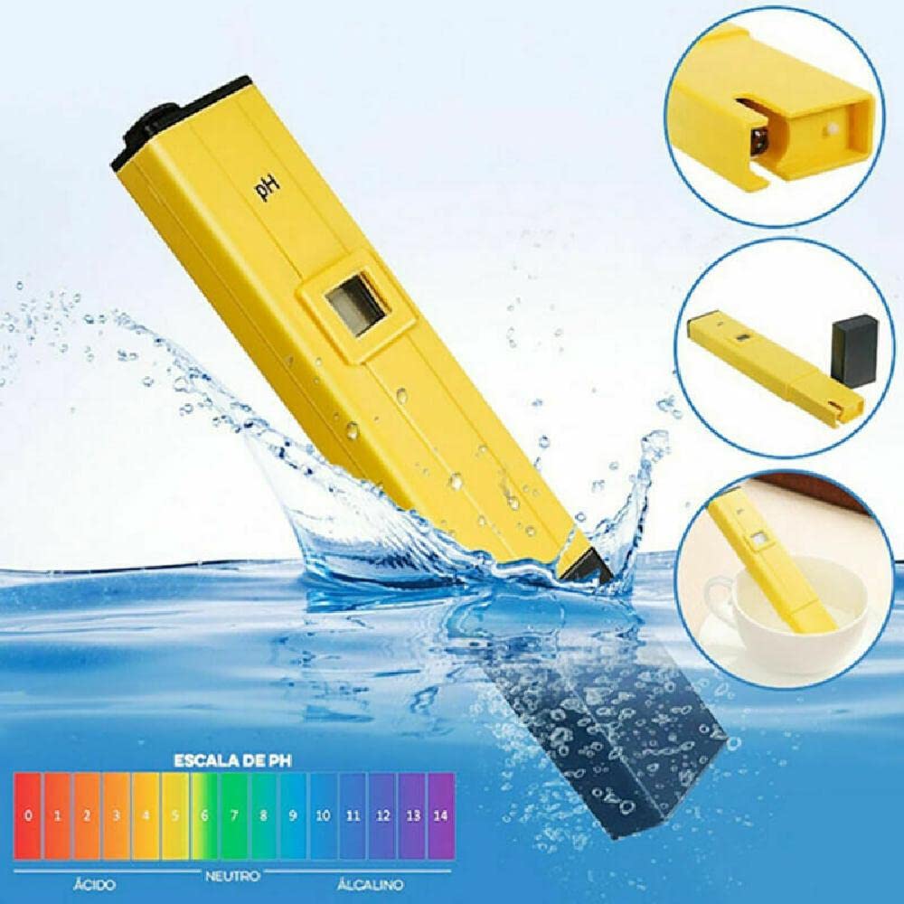 3.1 * 2 * 15.1cm Measure Range Digital PH Meter Pen Tester Aquarium Pool Experiment Accessories