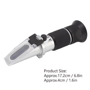 GLOGLOW Refractometer Meter, Plastic Aluminum Brix Refractometer High Accuracy for Food Industry