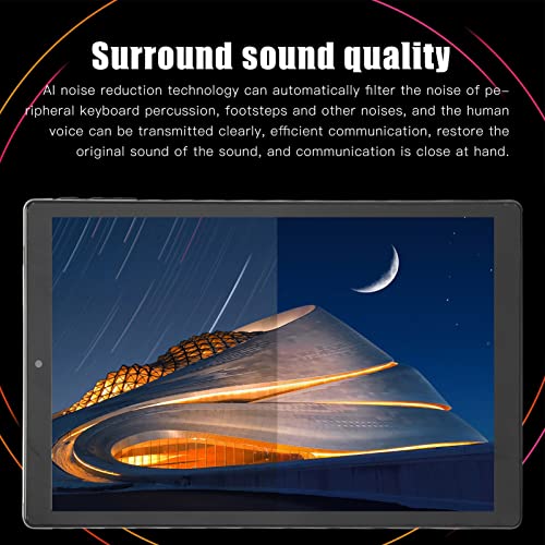 Qinlorgo HD Tablet, 4GB 64GB 100-240V Support Calling Tablet PC 5G WiFi Octa Core Processor Night Reading Mode for Elderly for Study (US Plug)