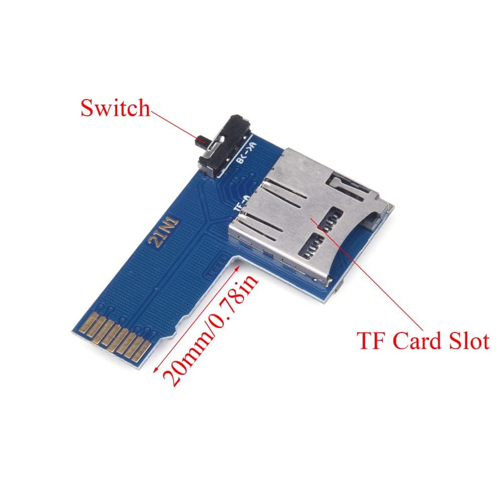 MOOKEENONE Dual Slot TF Card Adapter Converter Module for Raspberry Pi 4B/3B+/3B/ Zero W Accessories