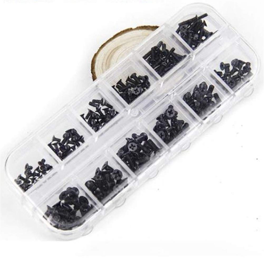 KIRANDY 240 Pcs Notebook Computer M2 M2.5 M3 Screw Suit Micro-Type Digital Electronic Screw Metric System M2 M2.5 M3 Laptop Screw Set