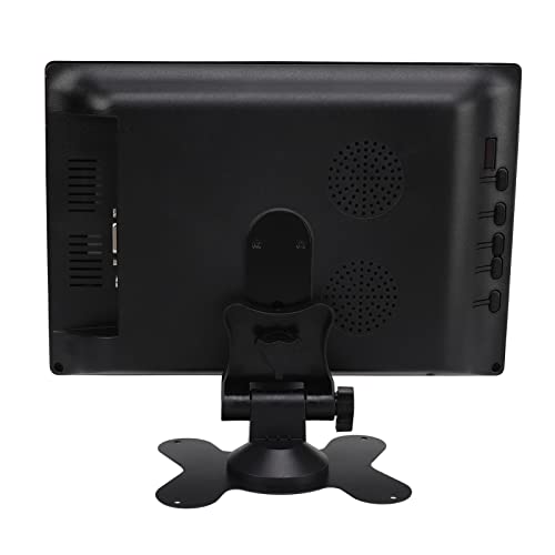 Shanrya 10.1 Inch Monitor, HD Display Adjustable Bracket Dual Loudspeakers Multiinterface USB Touch Screen Display Menu Function for Home (US Plug)