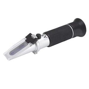 brix refractometer, alcohol refractometer handheld 3 in 1 visual adjustment handwheel with atc for fruit juice for homebrew kit