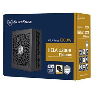 SilverStone Technology HELA 1300R Platinum ATX 3.0 / PCIe Gen 5 1300W Fully Modular Power Supply with Compact Dimensions, SST-HA1300R-PM