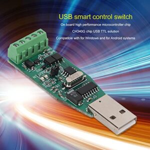 USB Relay Module, USB Intelligent Control Switch CH340G 1 Channel MOS Tube Control Board for PC (Relay Module)