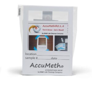 AccuMeth0.1,4-Part Methamphetamine Residue Detection Test Kit for Homes | 0.1 µg/100cm2 Legal Standard (Pack of 1)