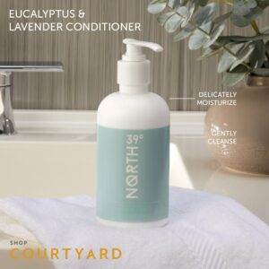 39° North Conditioner - Eucalyptus & Lavender Scent - Featured in Courtyard by Marriott and Residence Inn Hotels - Cleansing & Moisturizing - All Natural Conditioner - 8.5oz