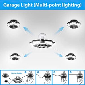 URBERY Led High Bay Light, Garage Led Lighting, Led Shop Lights for Garage, Basement, Barn, High Bay Light 4 Pack