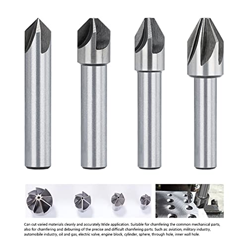 AHAFEI Steel Chamfering 60/90 Degrees Countersink Drill Bit Metal Chamfering Drill Hole 1Pcs (Color : 12X90D)