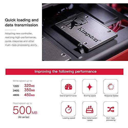 Kingston A400 SSD Internal Solid State Drive 120GB 240GB 480GB 2.5 inch SATA III (120GB)