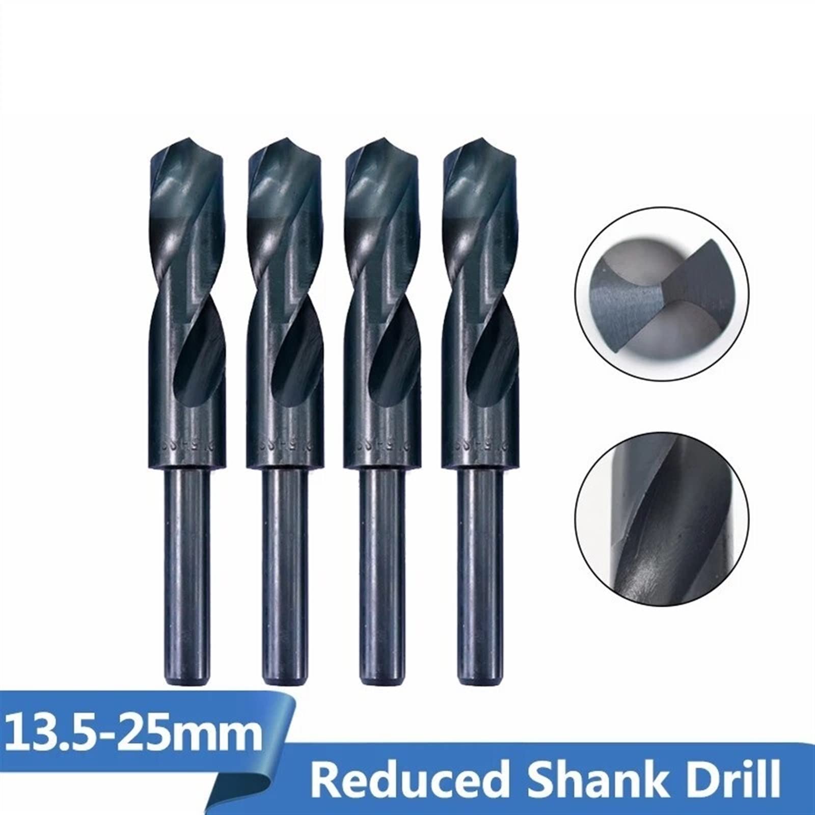 AHAFEI Twist Drill Bit Reduced Shank Nitride Coated Metal Hole Drilling Cutter Drill Bit 1Pcs (Size : 16.5mm)