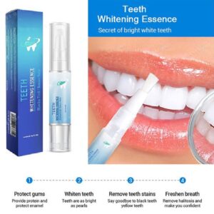 3Pcs Teeth Whitening Pen,Teeth Whitening Gel,Teeth Whitening Essence Pen,Intensive Teeth Stain Remover,Reduce Yellowing Oral Care for Women & Men.