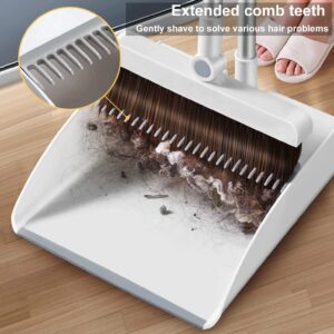 RUNLAIKEJI Broom and Dustpan Set, Broom and Dustpan Set for Home, Kitchen Broom and Dustpan Set, Broom and Dustpan Set Heavy Duty, for Office Home Kitchen Lobby Indoor Floor Cleaning Use