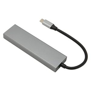 USB C Hub, Aluminum Alloy USB C Adapter 6 in 1 100W PD Charging for Monitor