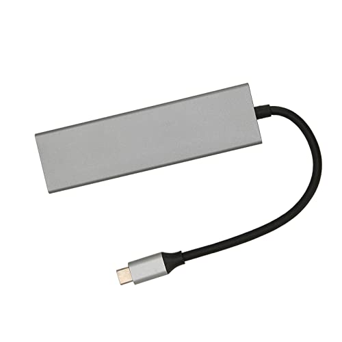 USB C Hub, Aluminum Alloy USB C Adapter 6 in 1 100W PD Charging for Monitor