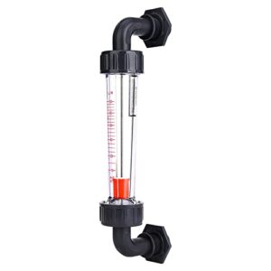 waterflow meter, easy reading transparent panel liquid flow measuring tool tube type abs plastic for various liquid media