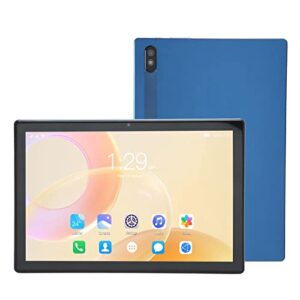 qinlorgo 10 inch tablet, blue office tablet dual camera 6gb ram 256gb rom for school (us plug)