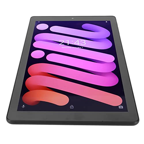 lonuo 10 Inch Tablet, Dual Speaker 8 Core CPU Black Tablet for Home (US Plug)