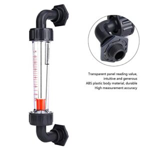 Waterflow Meter, Easy Reading Transparent Panel Liquid Flow Measuring Tool Tube Type ABS Plastic for Various Liquid Media