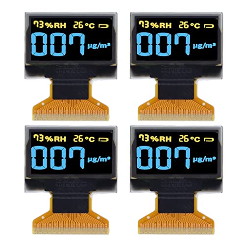 Organic LCD Display, Organic Light Emitting Diode Display 128x64 Resolution 0.96in 30PIN for DIY(Yellow Blue Dual Displaying)