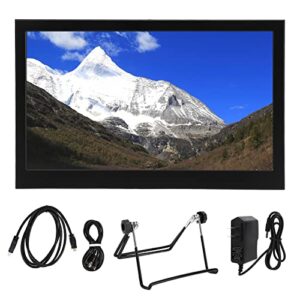 Portable Color Screen, 100-240V Menu Function 13.3 Inch High Resolution Capacitive Touch Monitor for DVRs (US Plug)