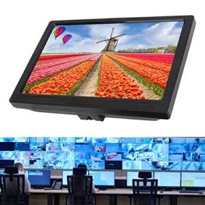 Computer Monitor, Dual Speakers Adjustable Mount 10.1 Inch Monitor for Home (US Plug)