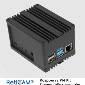 Raspberry Pi 4 Model B 4GB Kit - Aluminum Case, Fully Assembled, 4GB RAM, 64GB SD Card, Power Supply