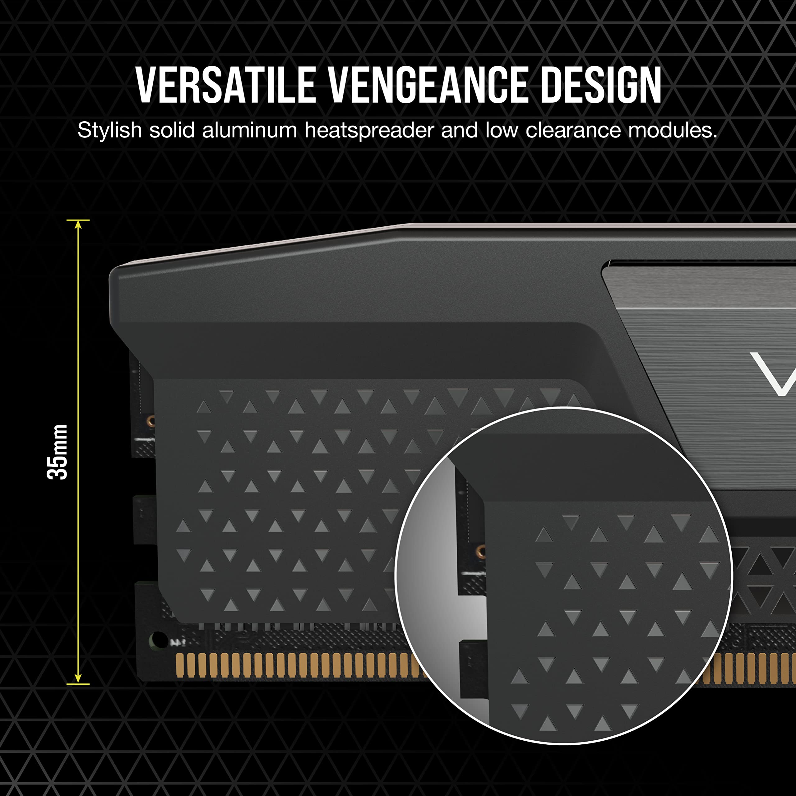 CORSAIR VENGEANCE DDR5 RAM 64GB (4x16GB) 6600MHz CL32 Intel XMP iCUE Compatible Computer Memory - Black (CMK64GX5M4B6600C32)